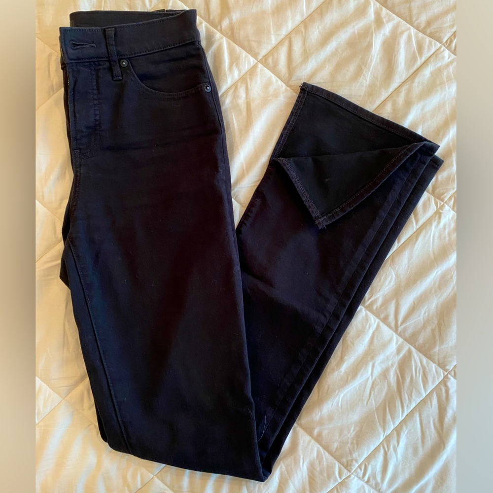 Express black skyscraper mid rise jeans